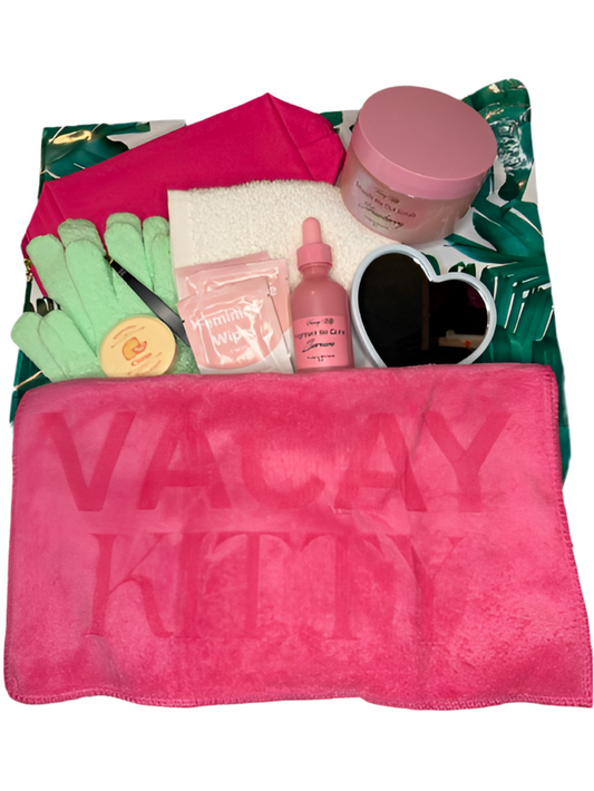 Deluxe Vacay Kitty Aftercare Kit – 10 Luxe Essentials for the Ultimate Post-Vacay Glow 🌴🐱✨