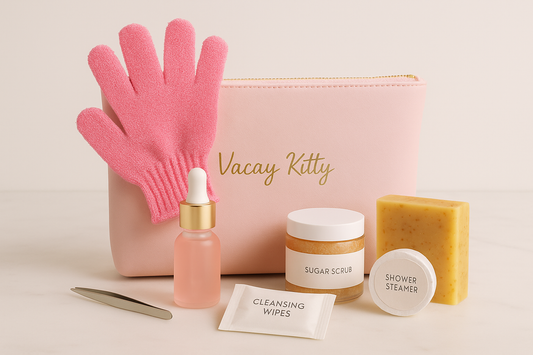 Vacay Kitty Standard Aftercare Kit – 7 Luxe Essentials for the Perfect Post-Vacay Glow 🌴🐱✨